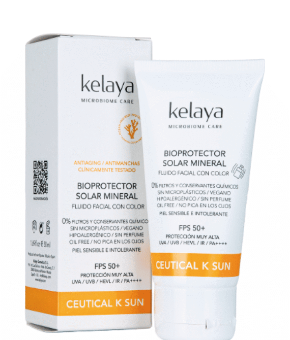 Bioprotector solar mineral compacto facial con color